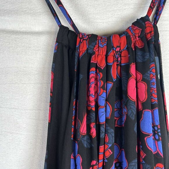 ModCloth Illuminated Elegance Chiffon Floral Halter Maxi Dress XL WhimsyGoth Fai - Picture 8 of 9